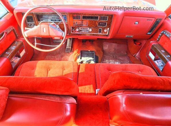 3X69K7M439786 1977 OLDSMOBILE 98 Красный Вид щитка приборов