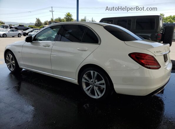 55SWF4HB2JU241422 2018 MERCEDES-BENZ C White Սալոնի 360 աստիճան տեսք
