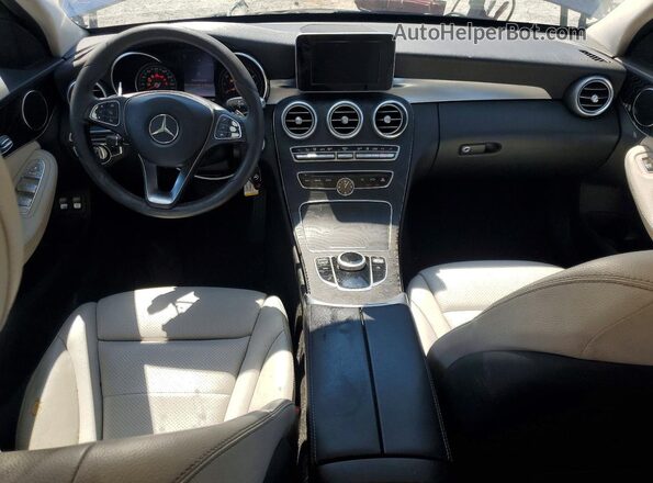 55SWF4HB4HU217133 2017 MERCEDES-BENZ C Blue Dashboard view