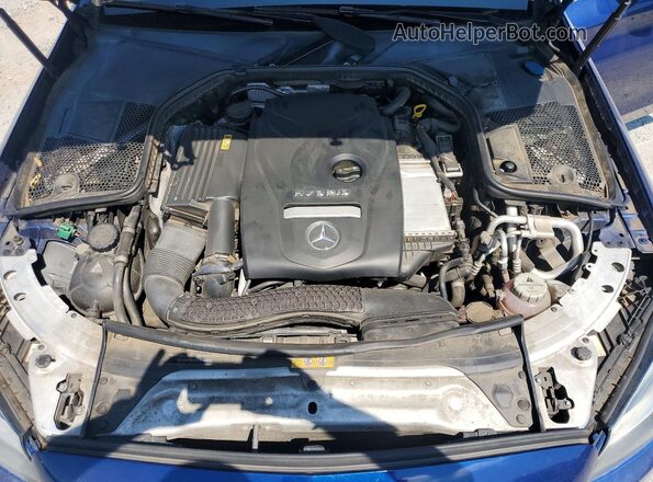 55SWF4HB4HU217133 2017 MERCEDES-BENZ C Blue Rear interior view