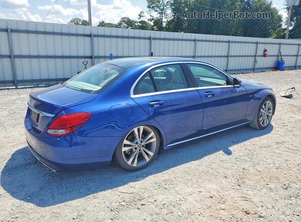55SWF4HB4HU217133 2017 MERCEDES-BENZ C Blue Rear right
