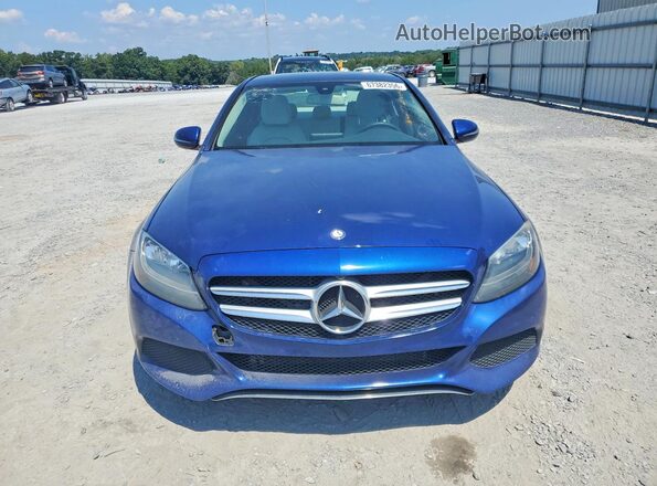 55SWF4HB4HU217133 2017 MERCEDES-BENZ C Blue Front view