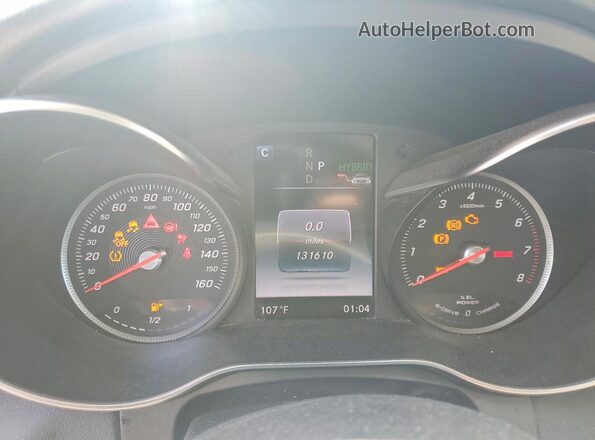 55SWF4HB4HU217133 2017 MERCEDES-BENZ C Blue Instrument cluster view
