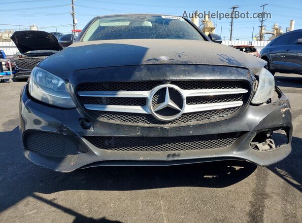 55SWF4HB6HU221278 2017 MERCEDES-BENZ C Black Вид спереду
