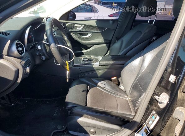 55SWF4HB6HU221278 2017 MERCEDES-BENZ C Black Вид салону спереду