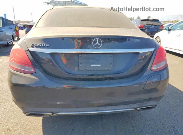 55SWF4HB6HU221278 2017 MERCEDES-BENZ C Black Вид ззаду