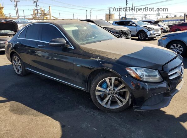 55SWF4HB6HU221278 2017 MERCEDES-BENZ C Black Передня права чверть