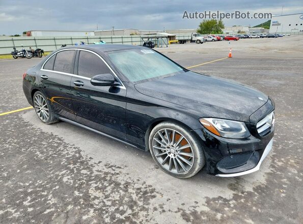 55SWF4JB0GU101355 2016 MERCEDES-BENZ C Black Delantero derecho