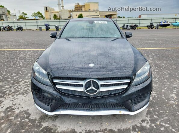 55SWF4JB0GU101355 2016 MERCEDES-BENZ C Black Vista frontal