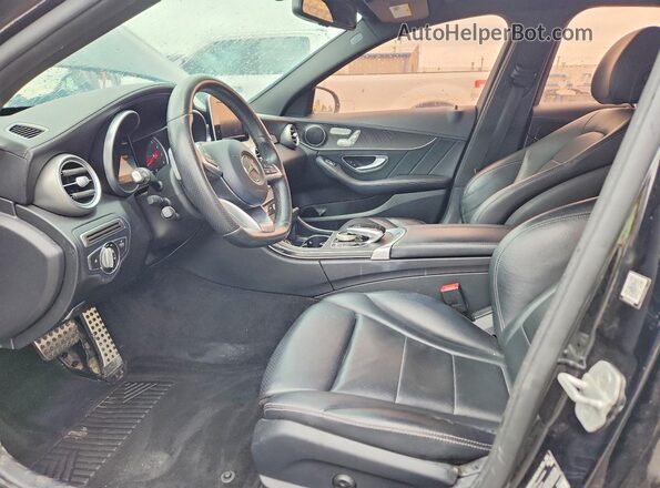 55SWF4JB0GU101355 2016 MERCEDES-BENZ C Black Vista interior delantera