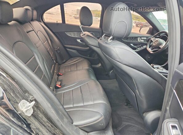 55SWF4JB0GU101355 2016 MERCEDES-BENZ C Black Vista de los asientos traseros