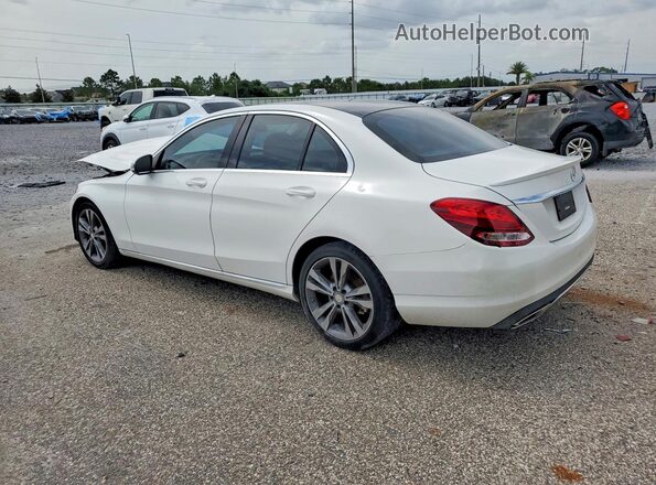 55SWF4JB0GU130984 2016 MERCEDES-BENZ C White Tył lewy