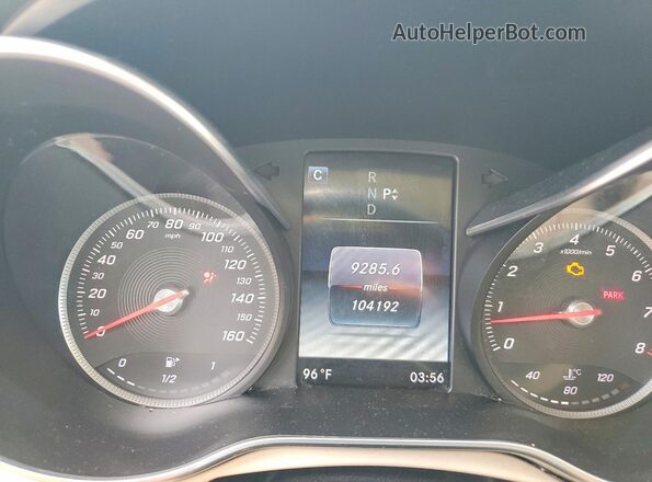 55SWF4JB0GU130984 2016 MERCEDES-BENZ C White Widok zestawu wskaźników