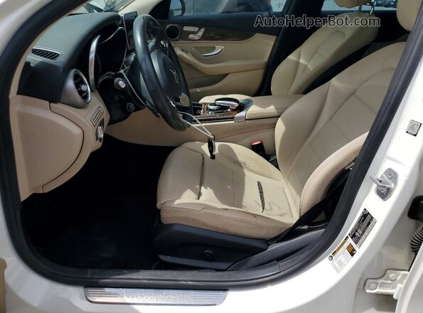 55SWF4JB0GU130984 2016 MERCEDES-BENZ C White Widok wnętrza z przodu