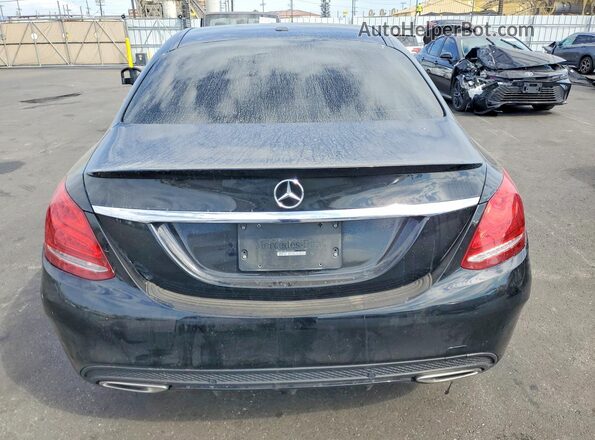 55SWF4JB0JU264031 2018 MERCEDES-BENZ C Black Rear view