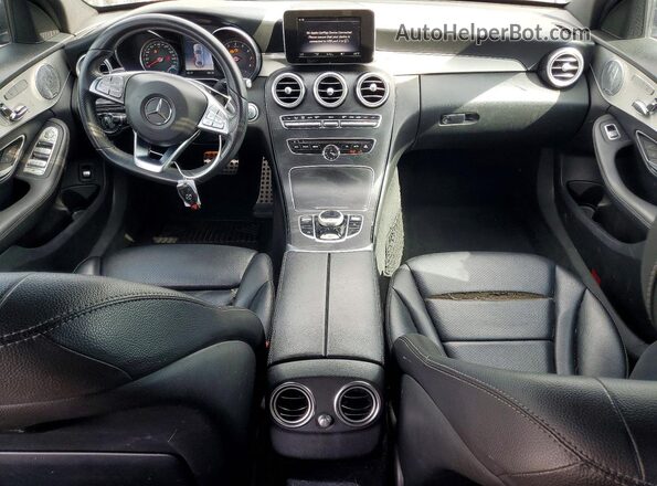 55SWF4JB0JU264031 2018 MERCEDES-BENZ C Black Dashboard view