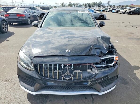 55SWF4JB0JU264031 2018 MERCEDES-BENZ C Black Front view
