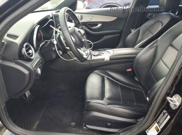 55SWF4JB0JU264031 2018 MERCEDES-BENZ C Black Front interior view