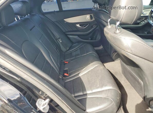 55SWF4JB0JU264031 2018 MERCEDES-BENZ C Black Rear seats view