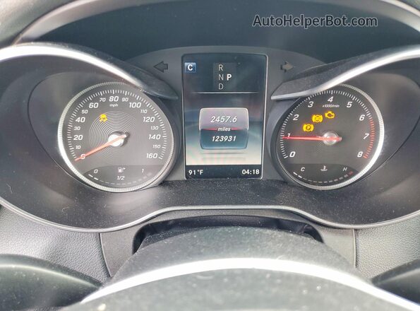 55SWF4JB0JU264031 2018 MERCEDES-BENZ C Black Instrument cluster view