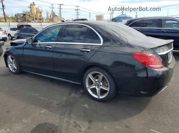55SWF4JB0JU264031 2018 MERCEDES-BENZ C Black Rear left