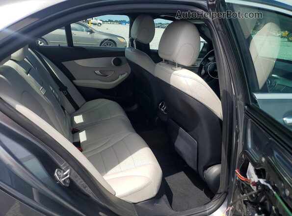 55SWF4JB0JU268807 2018 MERCEDES-BENZ C Gray Widok tylnych siedzeń