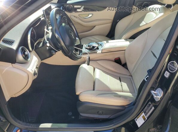 55SWF4JB1GU104099 2016 MERCEDES-BENZ C Black Widok wnętrza z przodu