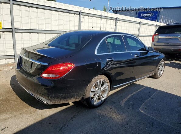 55SWF4JB1GU104099 2016 MERCEDES-BENZ C Black Tył prawy