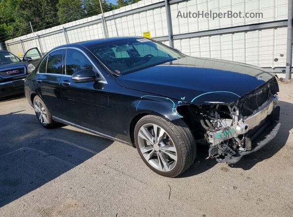 55SWF4JB1GU104099 2016 MERCEDES-BENZ C Black Przód prawy