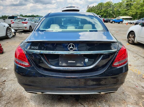 55SWF4JB1HU204222 2017 MERCEDES-BENZ C Black Հետևի տեսք