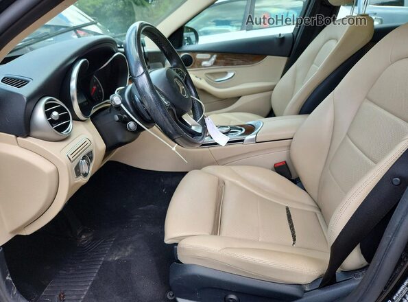 55SWF4JB1HU204222 2017 MERCEDES-BENZ C Black Սալոնի դիմացի տեսք
