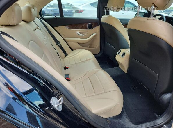 55SWF4JB1HU204222 2017 MERCEDES-BENZ C Black Հետևի նստատեղերի տեսք