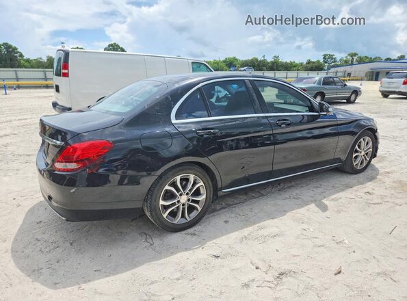 55SWF4JB2GU128489 2016 MERCEDES-BENZ C Черный Задняя правая четверть
