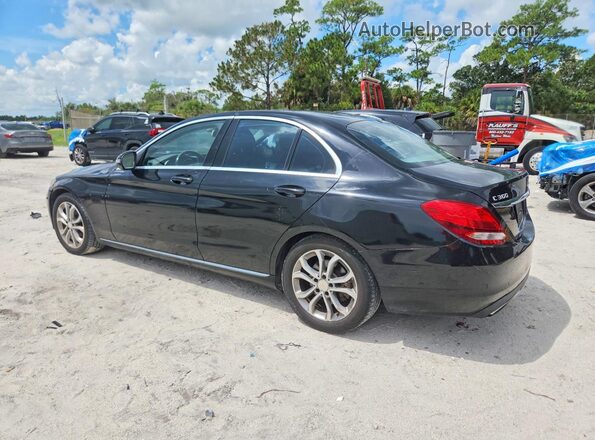 55SWF4JB2GU128489 2016 MERCEDES-BENZ C Черный Задняя левая четверть