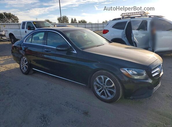 55SWF4JB2HU222843 2017 MERCEDES-BENZ C Black Delantero derecho