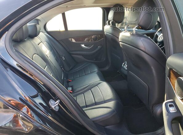 55SWF4JB2HU222843 2017 MERCEDES-BENZ C Black Vista de los asientos traseros