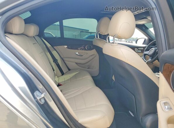 55SWF4JB2JU242130 2018 MERCEDES-BENZ C Gray Vista de los asientos traseros