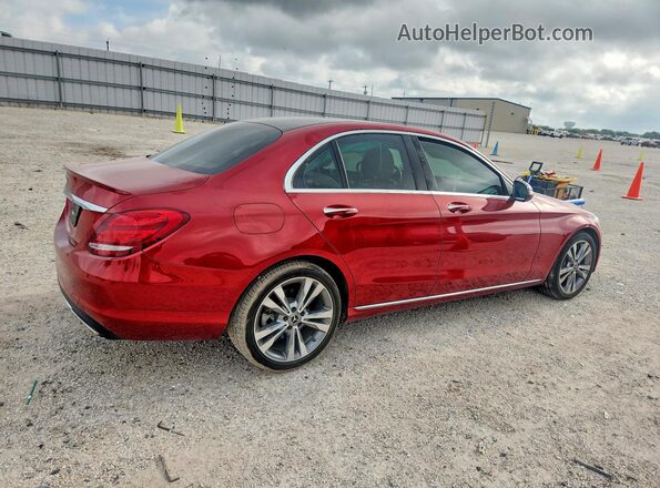 55SWF4JB2JU248493 2018 MERCEDES-BENZ C Red Հետևի աջ