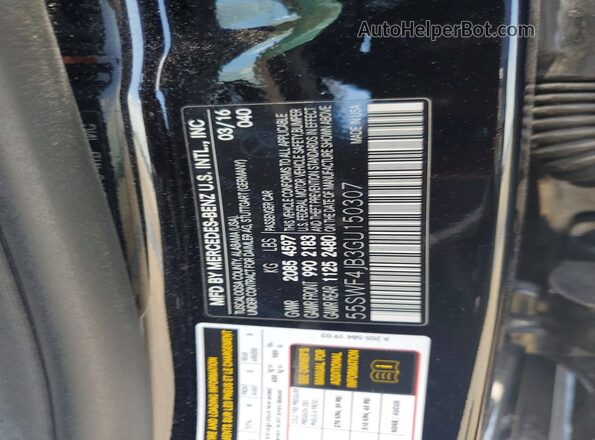55SWF4JB3GU150307 2016 MERCEDES-BENZ C Black Widok komory silnika