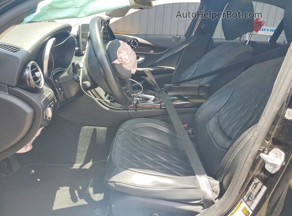 55SWF4JB3GU150307 2016 MERCEDES-BENZ C Black Widok wnętrza z przodu