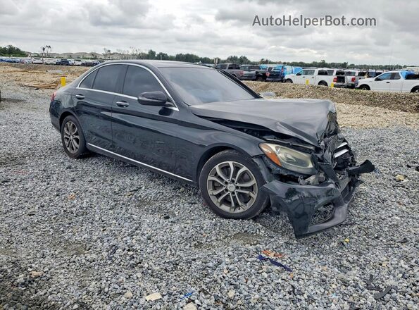 55SWF4JB3GU174400 2016 MERCEDES-BENZ C Black Front right