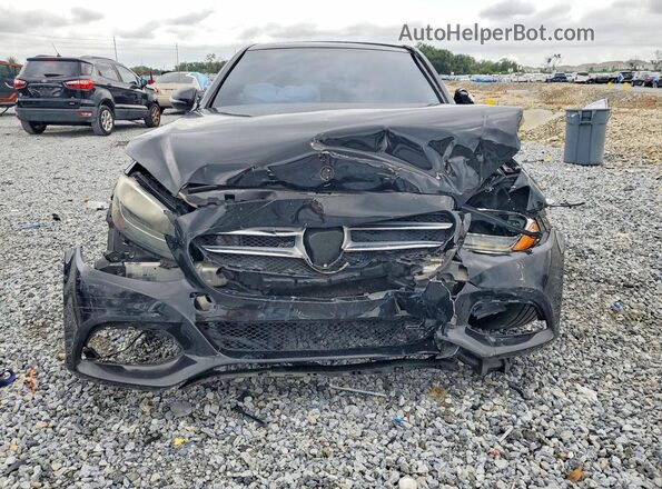 55SWF4JB3GU174400 2016 MERCEDES-BENZ C Black Front view