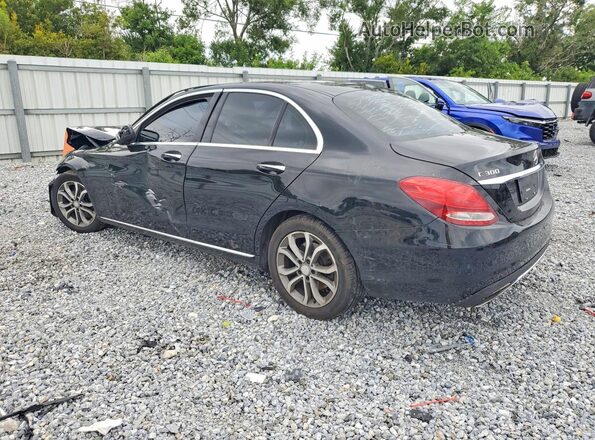 55SWF4JB3GU174400 2016 MERCEDES-BENZ C Black Rear left