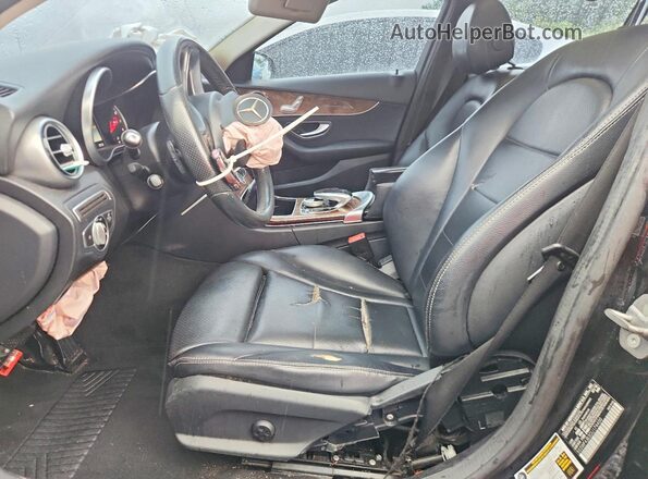 55SWF4JB3GU174400 2016 MERCEDES-BENZ C Black Front interior view