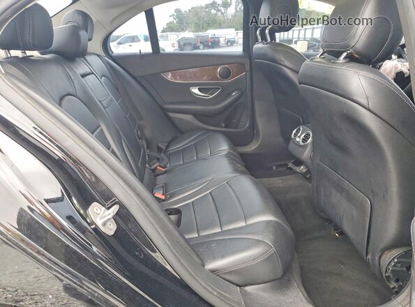 55SWF4JB3GU174400 2016 MERCEDES-BENZ C Black Rear seats view