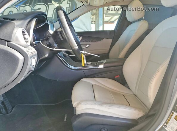 55SWF4JB3HU224200 2017 MERCEDES-BENZ C Gray Front interior view