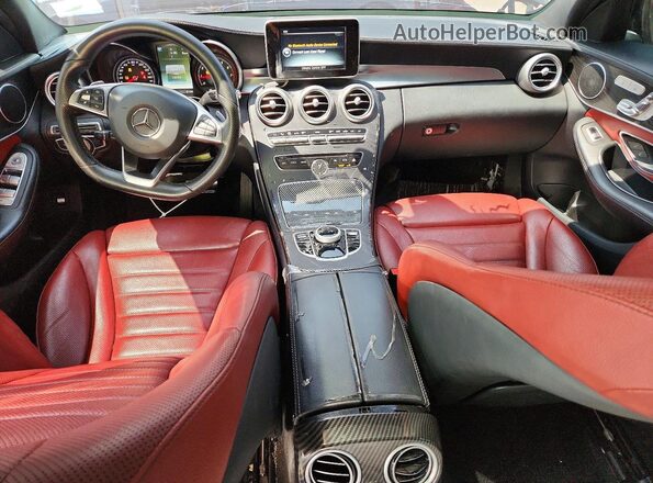55SWF4JB3HU230613 2017 MERCEDES-BENZ C Silver Առջևի վահանակի տեսք