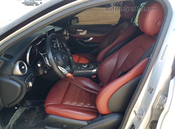 55SWF4JB3HU230613 2017 MERCEDES-BENZ C Silver Սալոնի դիմացի տեսք