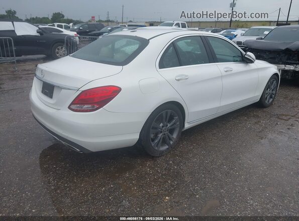 55SWF4JB3JU240306 2018 MERCEDES-BENZ C-CLASS White Задня права чверть