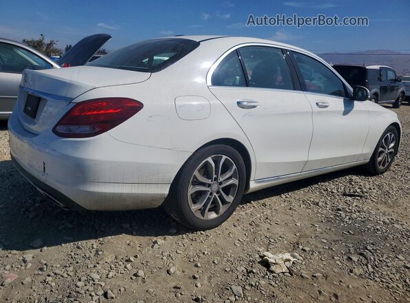 55SWF4JB4GU156729 2016 MERCEDES-BENZ C White Trasero derecho